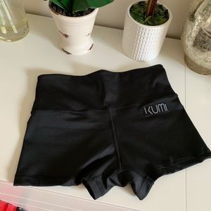 KUMI black spandex shorts